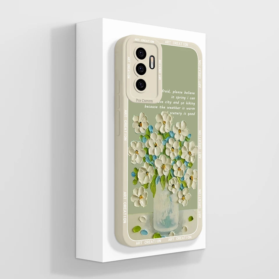 Case For Vivo S10E 5G V23E 4G 5G Y75 4G Beautiful Flower Cartoon Girl Liquid Anti-fall Phone Cover For VivoS10e V23e Y75 Funda