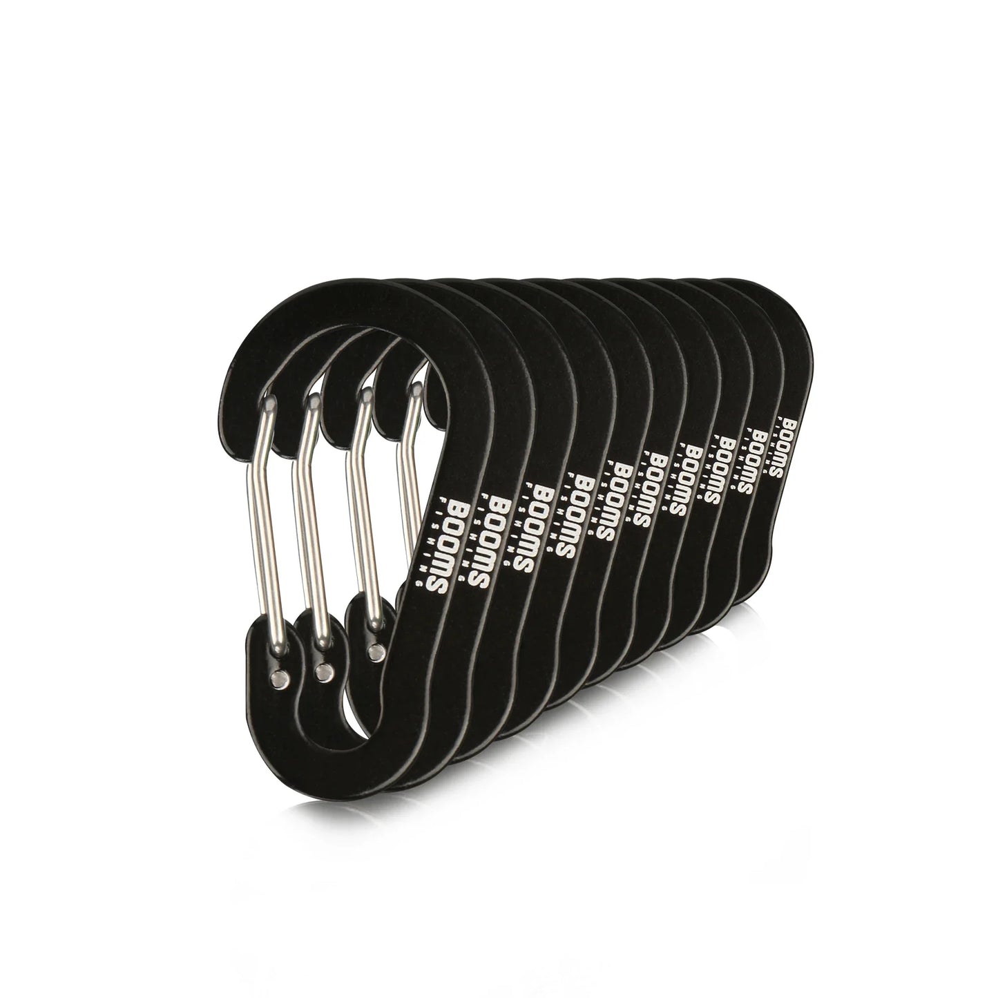 Booms Fishing CC1 Kleine Karabinerhaken aus Stahl für Outdoor-Camping, Multifunktionswerkzeug, Angelzubehör, 6 Stück 