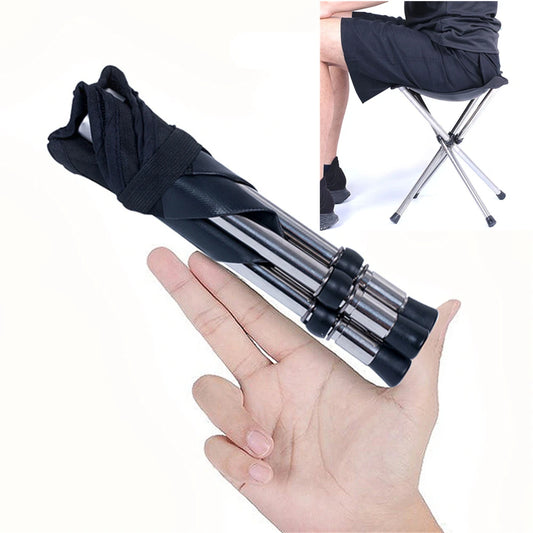 Stainless Steel Fishing Chair Barbecue Folding Stool Outdoor Camp Hiking Picnic Travel Seat Chair Collapsible Seat Small Stool garden !!!