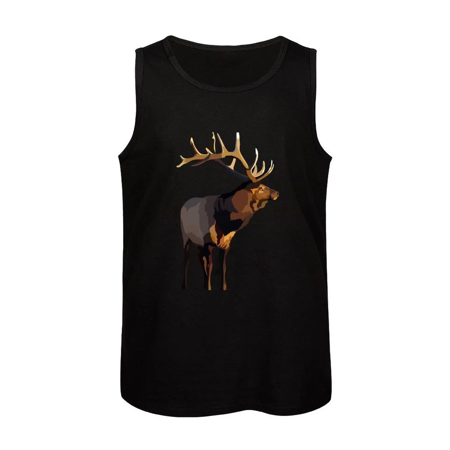 E is for Elk Tank Top T-shirts men fitness clothing for men
