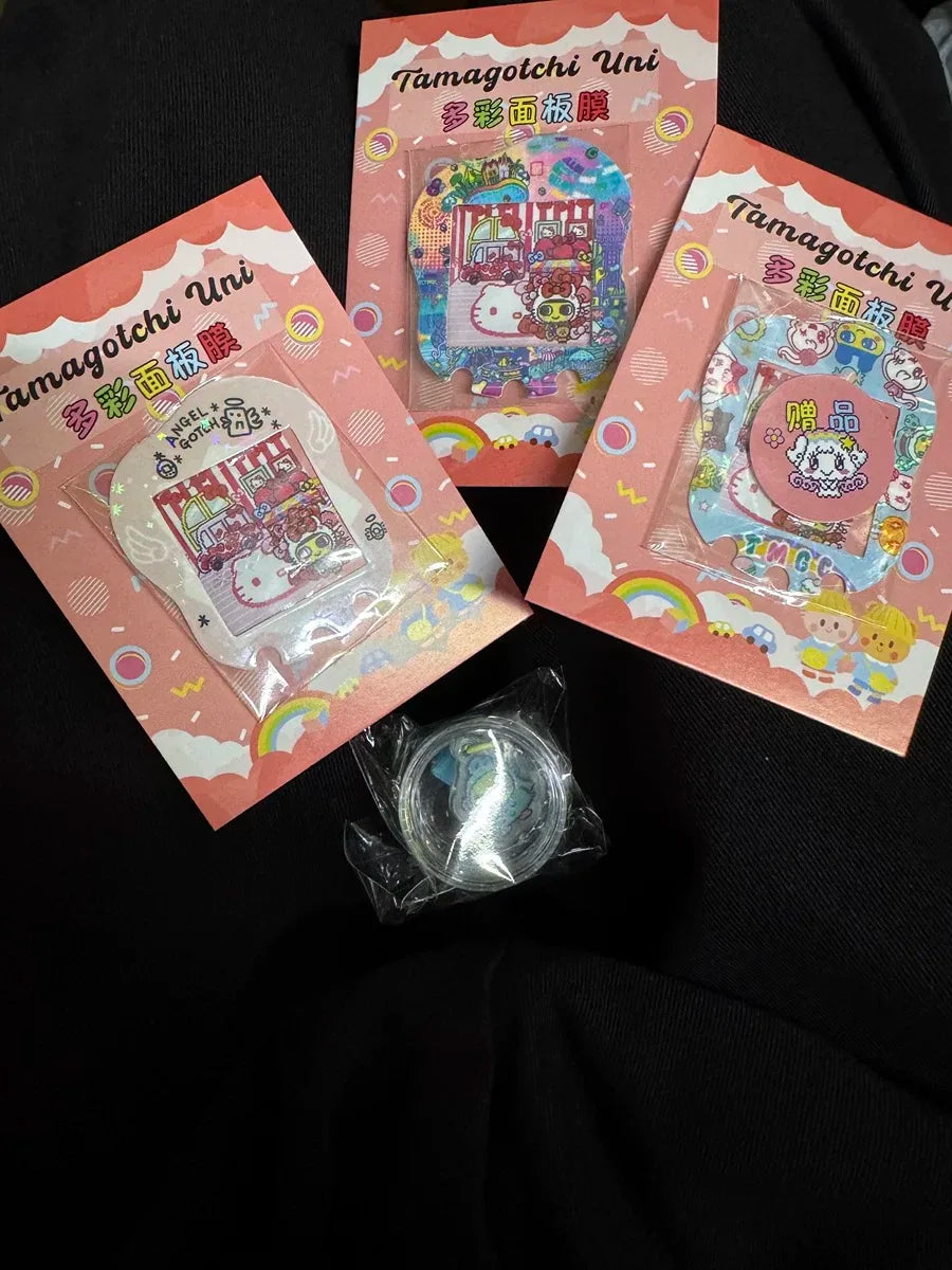 Sanrio Tamagotchi Uni Faceplate Silicone Protective Film Kawaii Sticker Cute Hellokitty Tamagotchi Protective Ornament Gifts