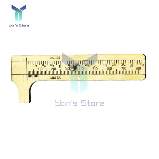 Mini-Messschieber aus Messing, Präzisionsskala mit 0,1 mm, 80-mm-Schiebelehre, Messschieber, Lineal, Taschenmesswerkzeug 