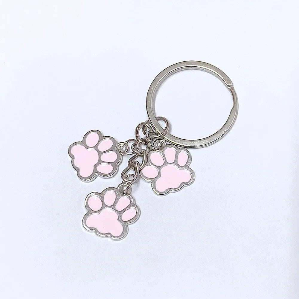 Fashion Alloy French Bulldog Pug Dog Keychain Cute Pet Dog Keyring Bag Handbag Charm Accessories For Women Animal Lovers Gifts