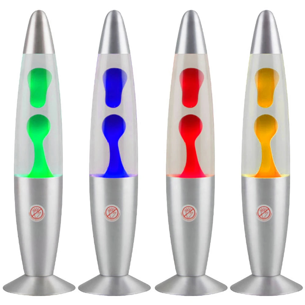 Vulkan Lava Quallen LED Nachtlicht UK Stecker Schlafzimmer Nachttisch Lampe Aluminium Legierung Basis Frieden Bewegung Lava Lampe Home Indoor Decor 