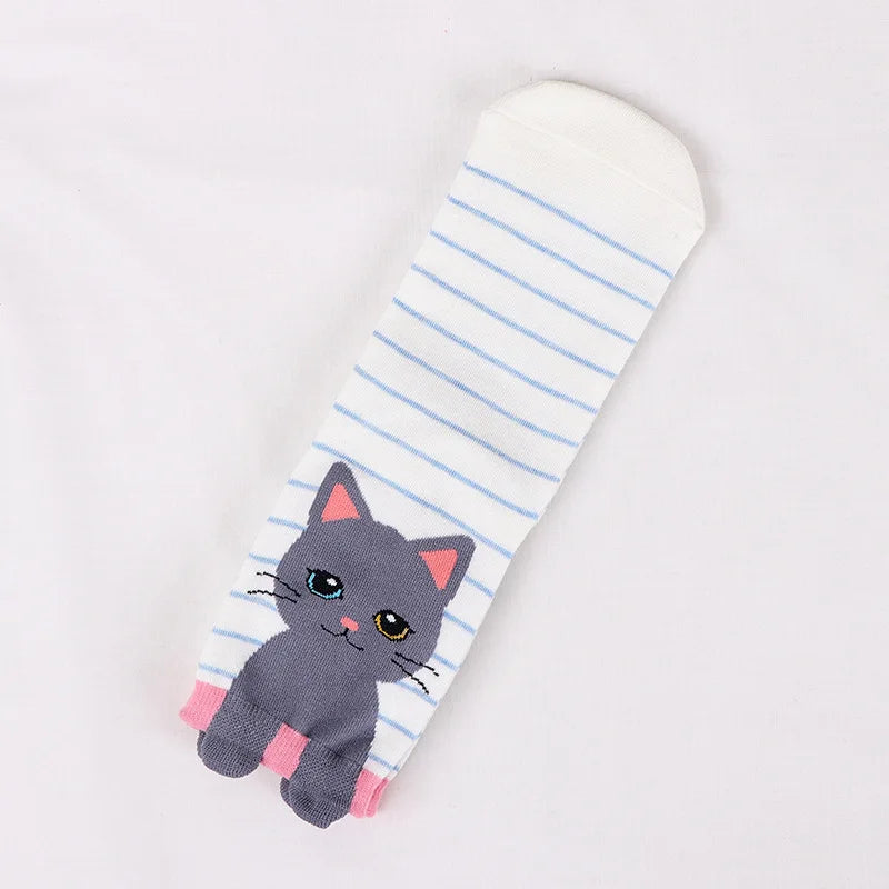 25 Patterns Korea Japan Fashion Funny Cartoon Lovely Cats Happy Socks Women Girls Casual Streetwear Cute Dress Sox Spring Summer