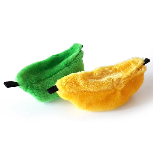 New Hamster Hanging House Hammock Cage Sleeping Nest Pet Bed Rat Hamster Toys Cage Swing Pet Banana design Small Animals