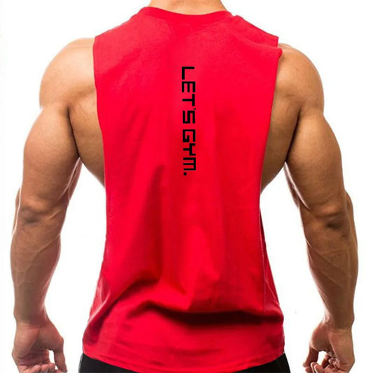 Brand Just Gym Clothing Fitness Mens Sides Cut Off T-shirts Dropped Armholes Bodybuilding Tank Tops Workout Sleeveless Vest