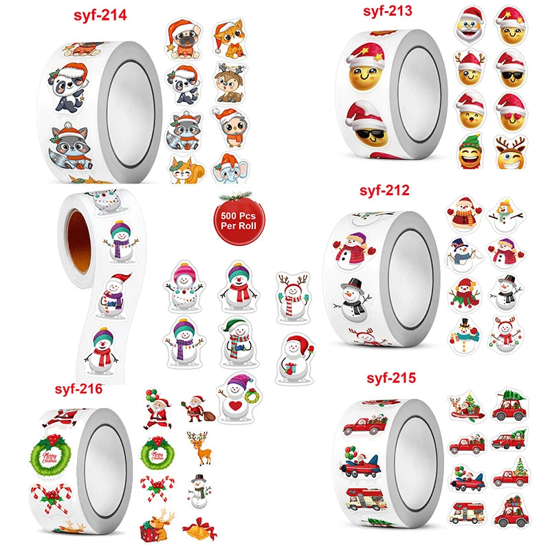 500pcs 20mm Cartoon Reward Sticker Roll Love Labels Valentine's Day Sticker for Wedding Gift Decor Envelope Sealing Scrapbooking