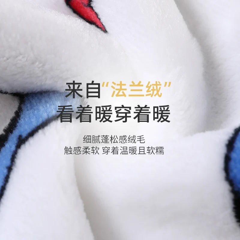 2T-6T Toddler Baby Footed Pajamas Kid Winter Flannel Nightgowns Sleeping Bag Long Sleeve Zipper Sleep Sack Onesie Play Coverall