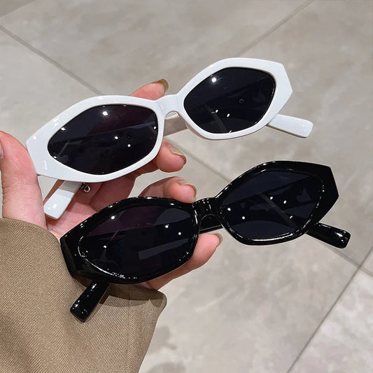New Small Full Oval Frame Sunglasses Trendy Fashion Multicolored Female Shades Popular Brand Designer UV400 Eyewear for Ladies