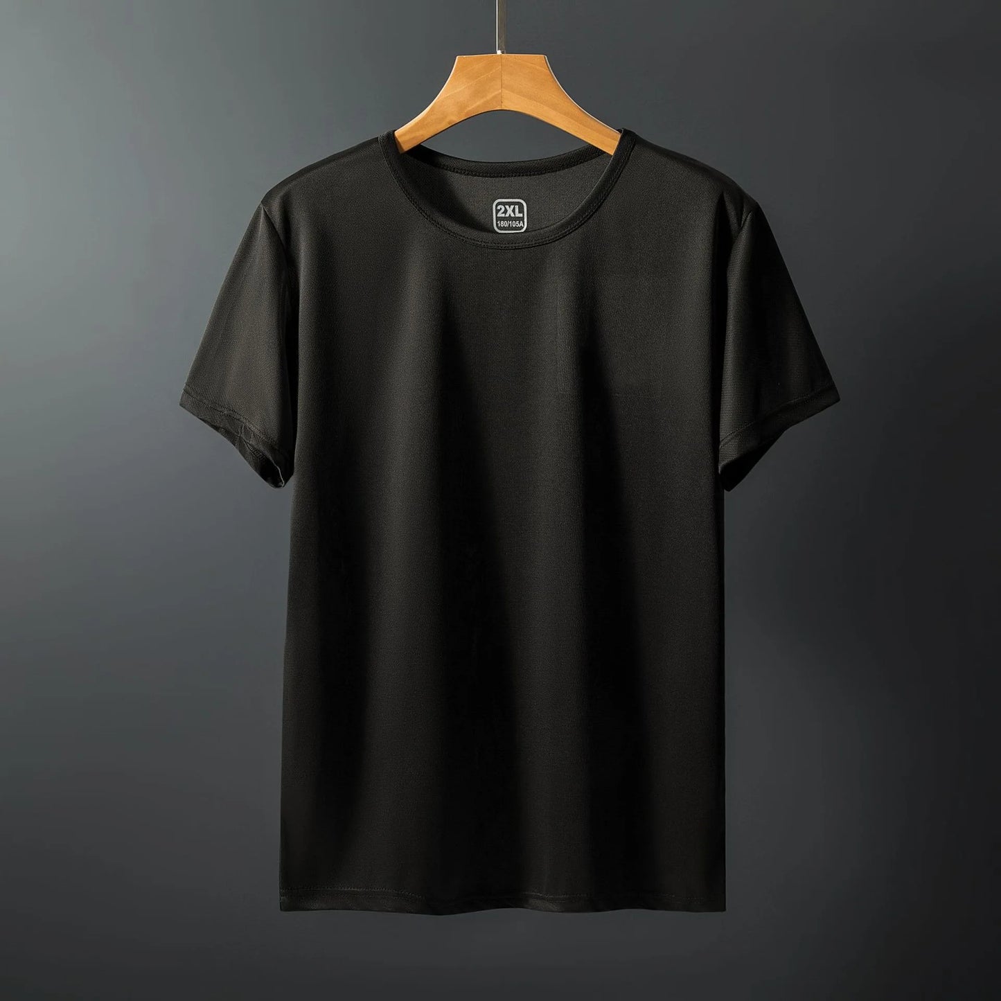 Summer Men's T-shirts Ice Silk Tops Men Short Sleeve Casual Fashion Men Clothing Basic Shirt O Neck Solid Color Classical Tshirt