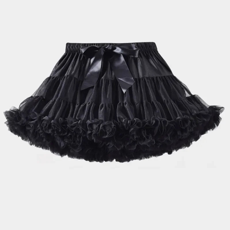 HEIßER Mädchen Tutu Röcke Solide Flauschigen Tüll Prinzessin Ballkleid Pettiskirt Kinder Ballett Party Leistung Kleid für Kinder 