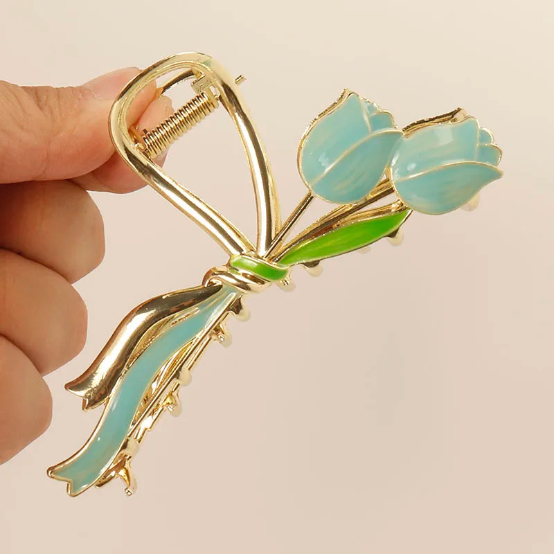 fresh Durian Metal Hair Clip Hair claws fruit oil drop flower Personality Fruit Funny Hair Claw Hairpin for Women Girls Headwear