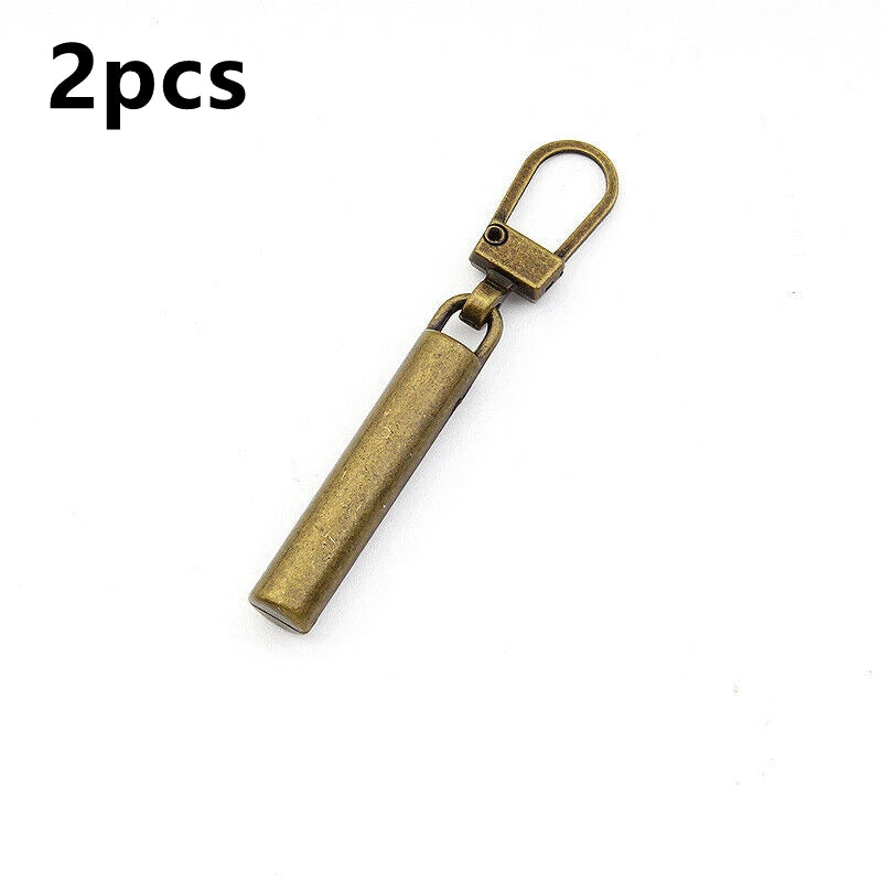 2/10 Stück Reißverschlussschieber-Abzieher, Sofort-Reparatur-Set für Reißverschlüsse, Ersatz für kaputte Schnallen, Reisetaschen, Reißverschlusskopf, DIY, Nähen, Basteln 