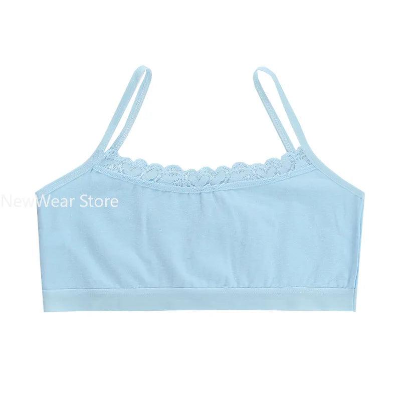 Wireless Kids Training Bras Children Breast Care Girls Bras Cotton Adolescent Girls Underwear Young Child Sports Bras
