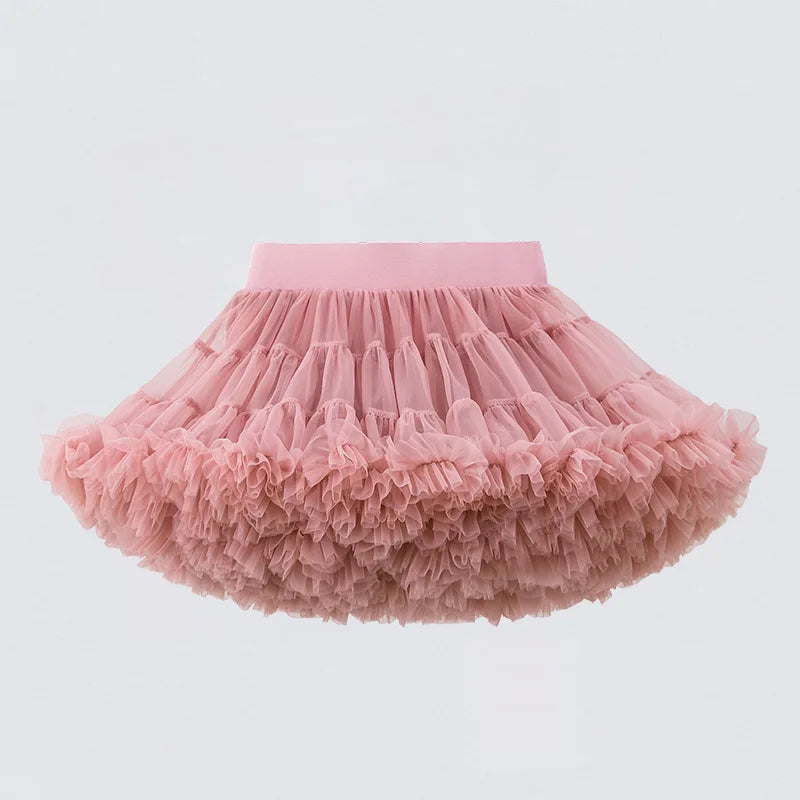 HEIßER Mädchen Tutu Röcke Solide Flauschigen Tüll Prinzessin Ballkleid Pettiskirt Kinder Ballett Party Leistung Kleid für Kinder 