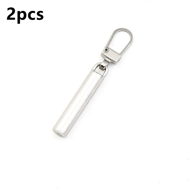 2/10 Stück Reißverschlussschieber-Abzieher, Sofort-Reparatur-Set für Reißverschlüsse, Ersatz für kaputte Schnallen, Reisetaschen, Reißverschlusskopf, DIY, Nähen, Basteln 