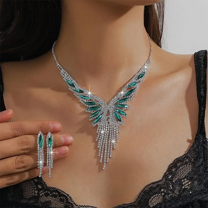 Vintage Painted Daisy Pattern Design Stainless Steel Necklace Earrings Set Female Creative Ethnic Style Jewelry Accessories