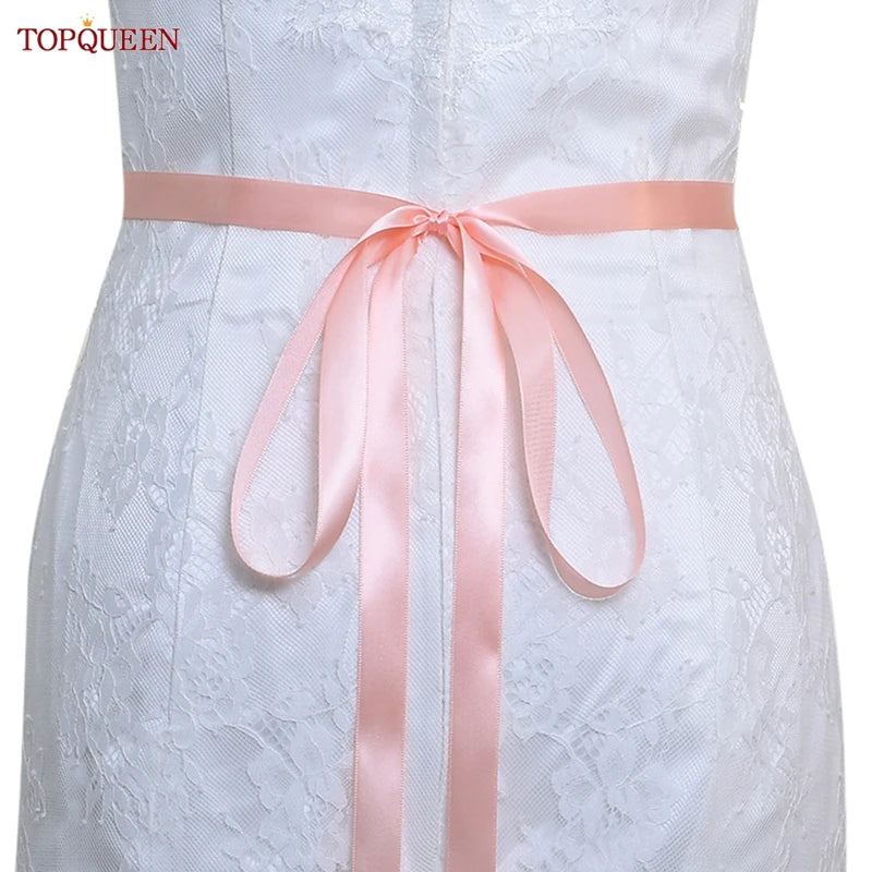 TOPQUEEN S119 Wedding Dress with Decorative Decals Wedding Dress Accessories Wedding Dress with Luxury Diamond Handmade