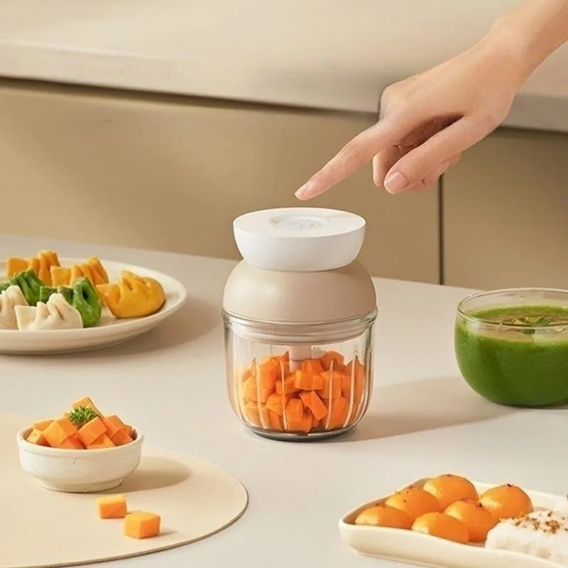 BPA-free Mini Baby Food Processor Electric Multifunction Vegetable Chopper Garlic Mincer Spice Mill Machine USB Chopper
