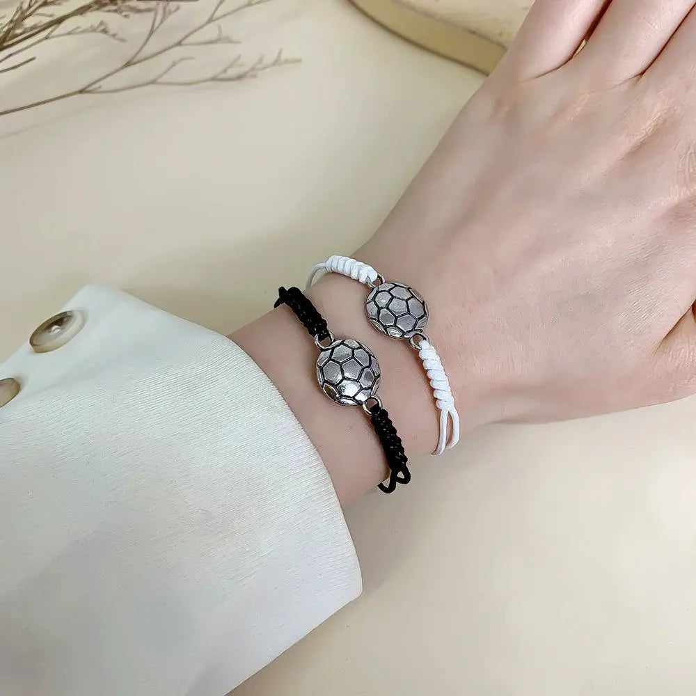 Present Football Boys & Girls Basketball Handmade Jewelry Accessories Korean Style Bracelet Couple Hand Rope Ball String Rope