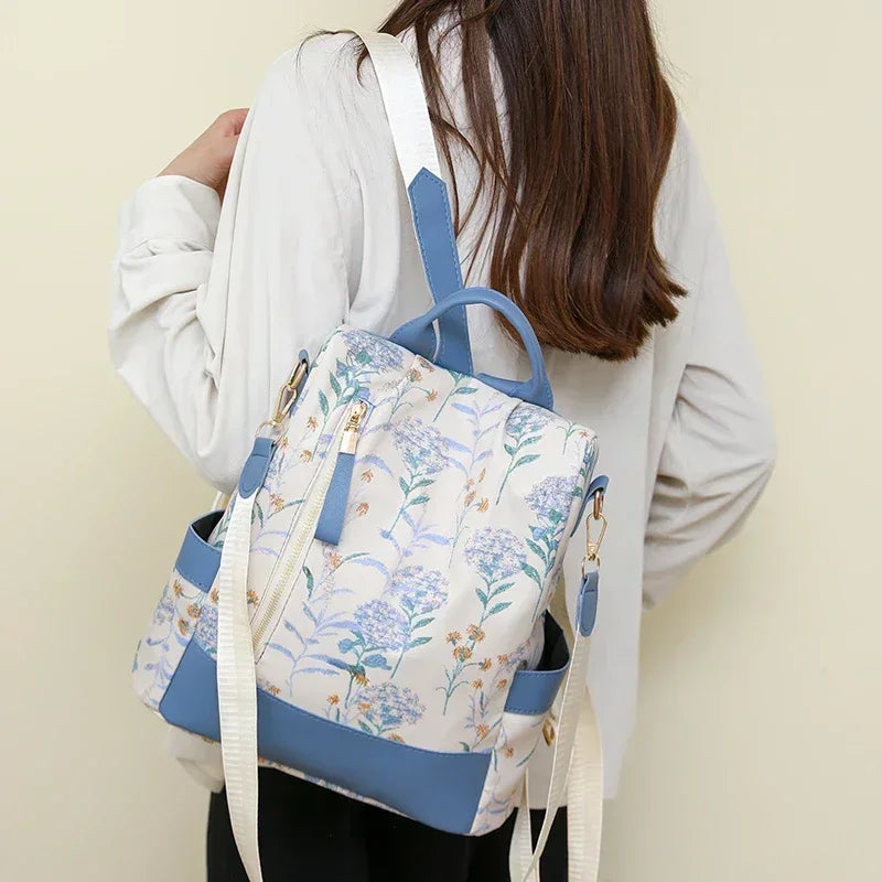 Sewing Thread Fashion Backpacks Printing High Capacity Pu 2025 New Hot Sale Versatile Women's Bags Mochila Mujer Mochila