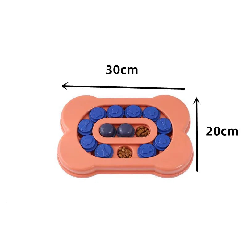 Pet Supplies Cat Dog Turntable Eating Anti-choking Food Puzzle Feeding Interactive Toy Slow Food Tray