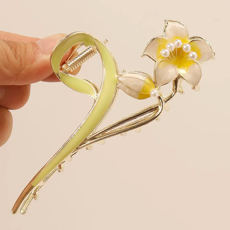 fresh Durian Metal Hair Clip Hair claws fruit oil drop flower Personality Fruit Funny Hair Claw Hairpin for Women Girls Headwear