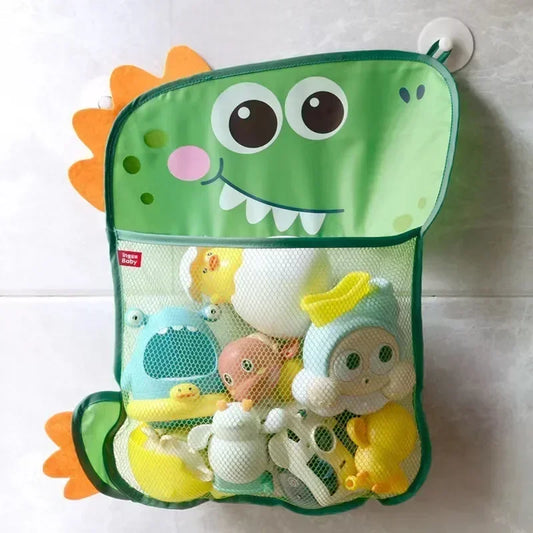 Babyparty-Spielzeug, süße Enten-Froschnetz-Spielzeug-Aufbewahrungstasche mit starkem Saugnapf, Babyparty-Spieltasche, Badezimmer-Organizer, Wasserspielzeug 