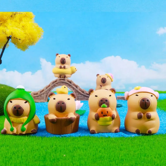 Tiere Capybara Figur Spielzeug Figur Modell Simulation Capybara Modell Simulation Cartoon Capybara Tiere Figuren Kinderspielzeug 