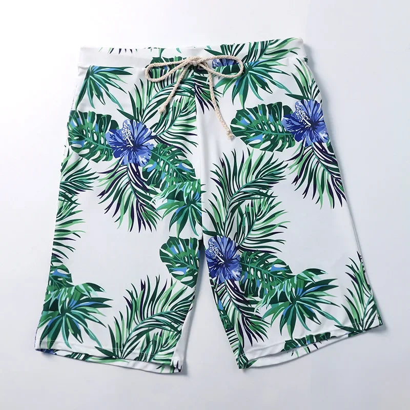 New Matching Swimsuits for Couples Beachwear 3 Pack Set Short Sleeve Women Swimwear Print High Waisted Pants Men Swimming Shorts