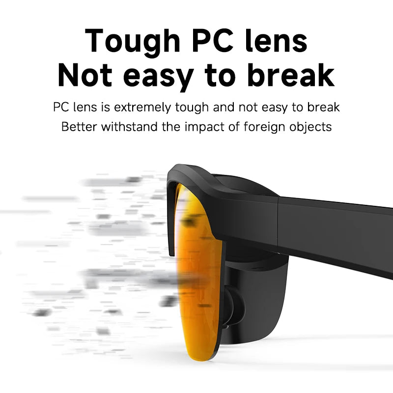 New Outdoors Men Women Fashion Sunglasses Blue Tooth 5.3 Earphones Glasses UV Resistant Sports Glasses Voice Calls Waterproof
