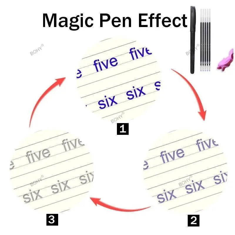 Magic Practice Copybook SANK Reusable Arabic for Kid Writing Groove Arabic Alphabet Wordpad Kids Word Calligraphy