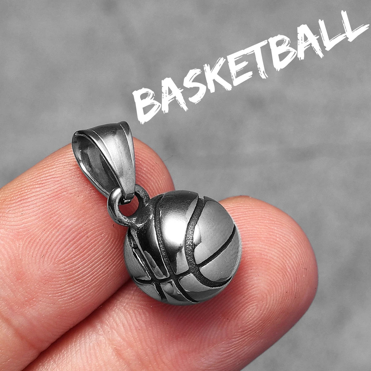 Basketball Football Men Necklaces With Pendant Stainless Steel Jewelry For Male Women Punk Hip Hop Accessories Gifts Wholesale