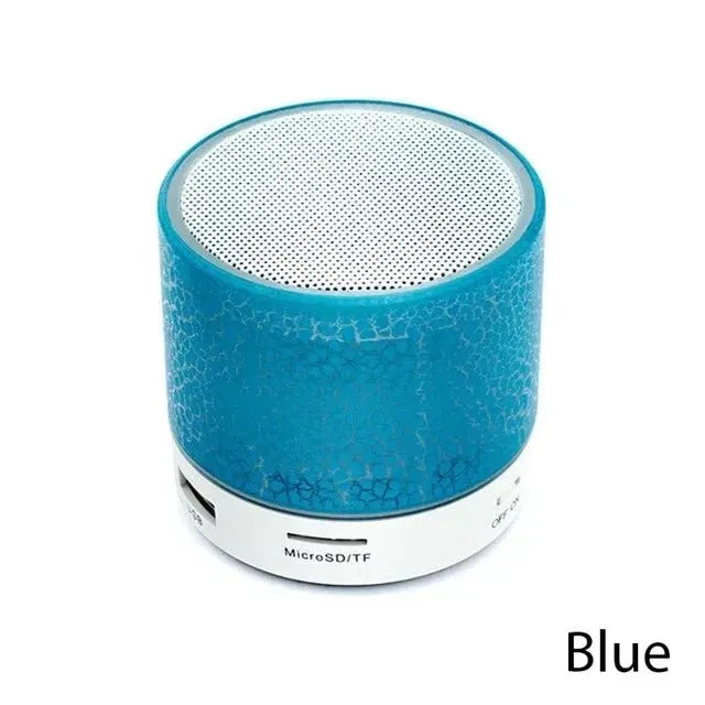 Neu Mini Tragbare Auto Audio A9 Dazzling Riss LED Drahtlose Bluetooth Subwoofer Lautsprecher 