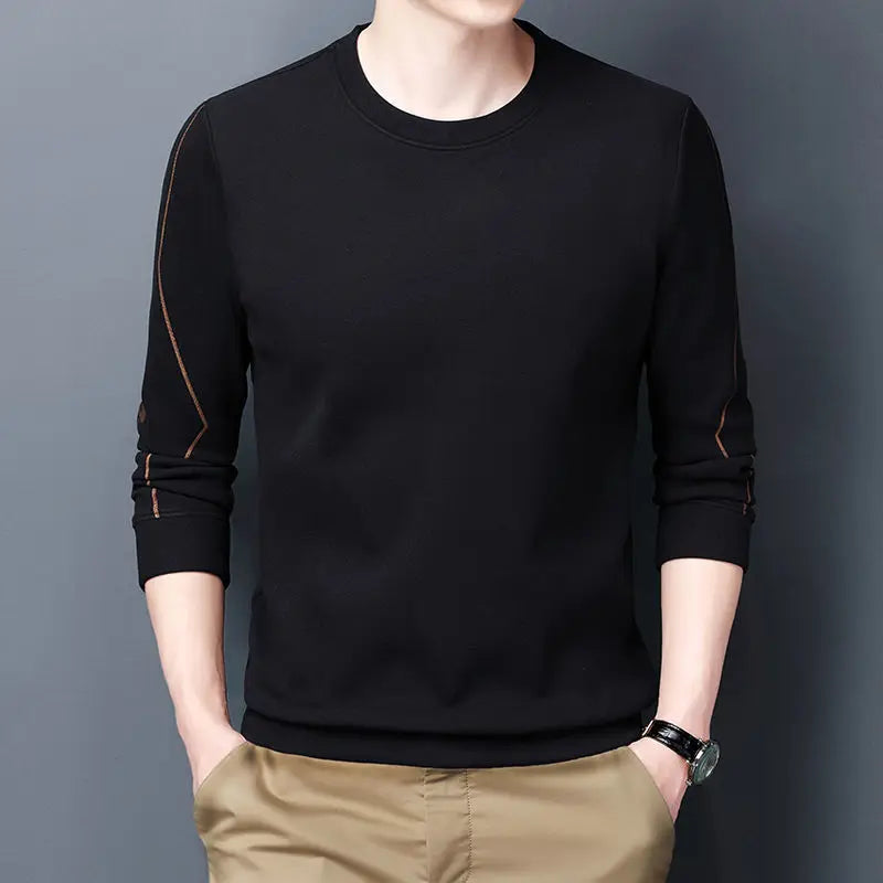 Male Pullover Round Neck Baggy Men's T-shirts 100℅ Cotton mon