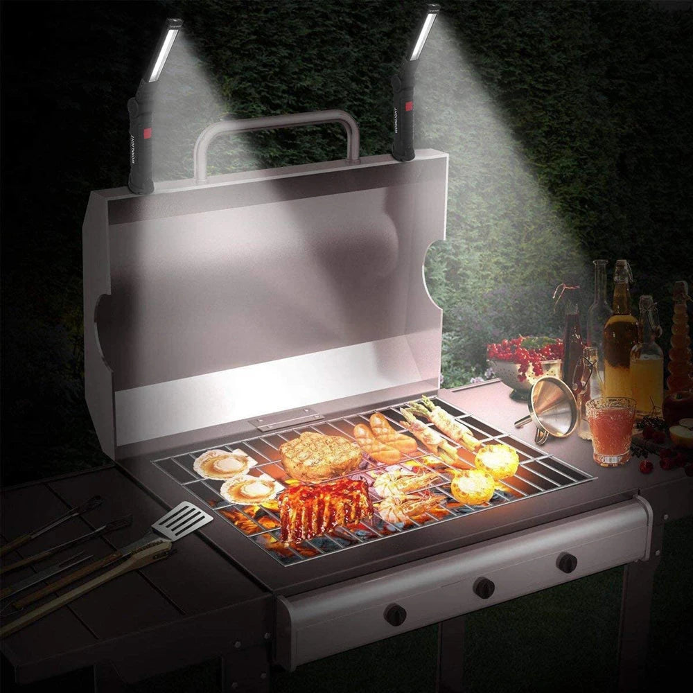 COB LED Taschenlampe Arbeitslicht USB wiederaufladbar PortableMagnetic Lanterna Hängelampe mit eingebauter Batterie Camping Taschenlampe 