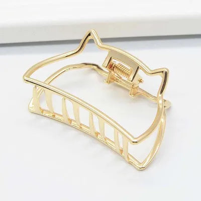 Fashion large Simple Wild Geometric Hair Claw For Women Girls Clamps Hair Crab Metal Women Hair Clip Claw Accessories Headwear
