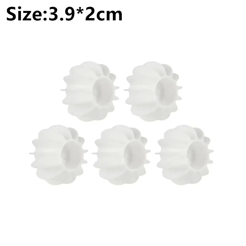10CPS Laundry Ball Reusable Silicone Clothes Hair Cleaning Tools Pet Hair Remover Washing Machine Cat Hair Catcher Laundry Ball