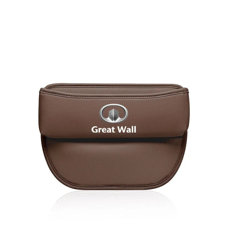 For Great Wall HAVAL GWM M4 STEED Poer Wingle 5 Haval  Leather Car Seat Gap Crevice Slot Storage Box Organizer Auto Accessories