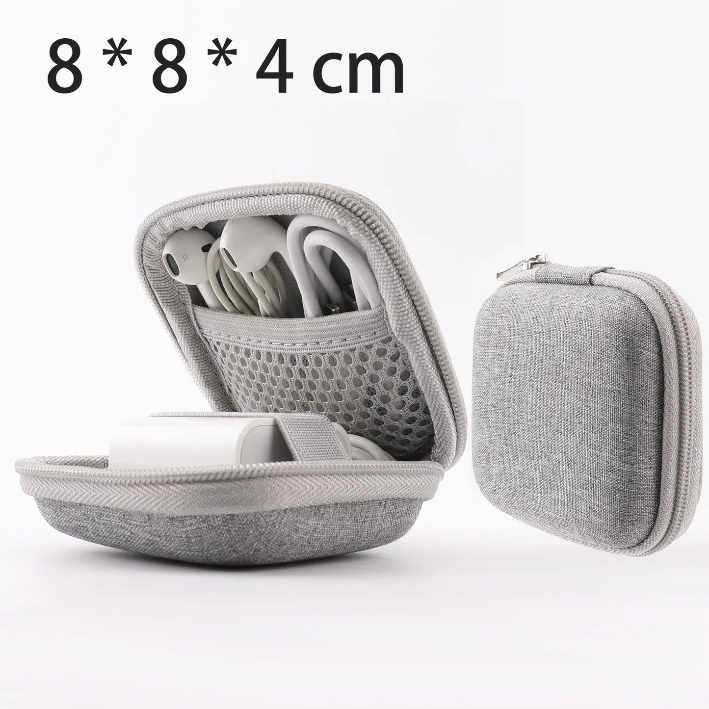 Tragbare Aufbewahrungstasche für Kopfhörer, Datenkabel-Organizer-Tasche, multifunktionale Hülle für digitale Gadgets für Ladegerät, U-Disk, Schutzhülle 