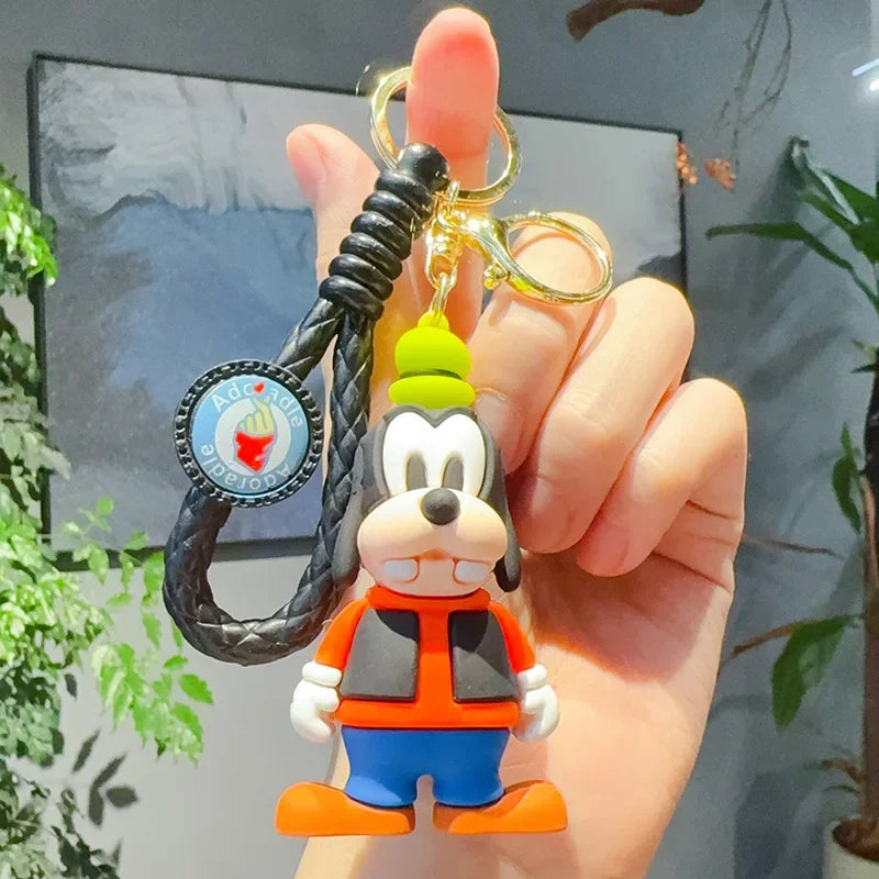Cartoon Disney Mickey Donald Daisy Duck Keychain Cute Goofy Pendant Bag Car Pendant Gifts for Kids Friends Keyrings Accessories