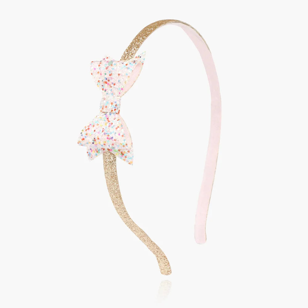 1PCS Cute Heart Bows Butterfly Headbands Girls Glitter Bling Handmade Kids Head Band for Teens Child Toddlers Hair Accessories