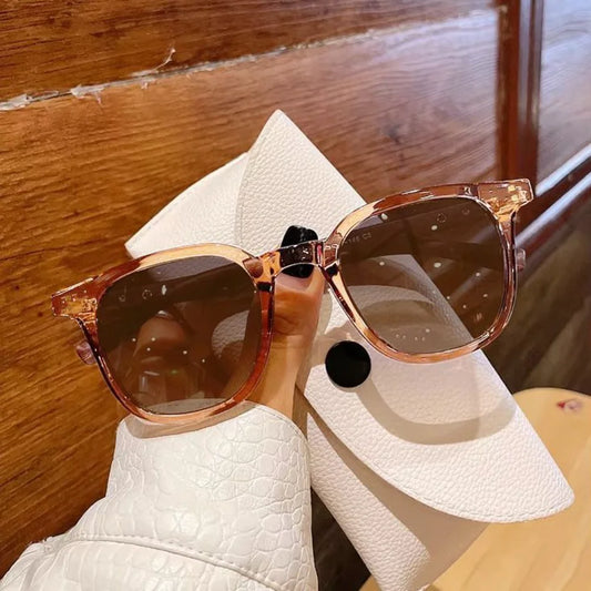 New Vintage Square Frame Sunglasses for Women and Men  Wood Grain Fashion Sun Glasses UV 400 Protection Eyewear Trend Shades