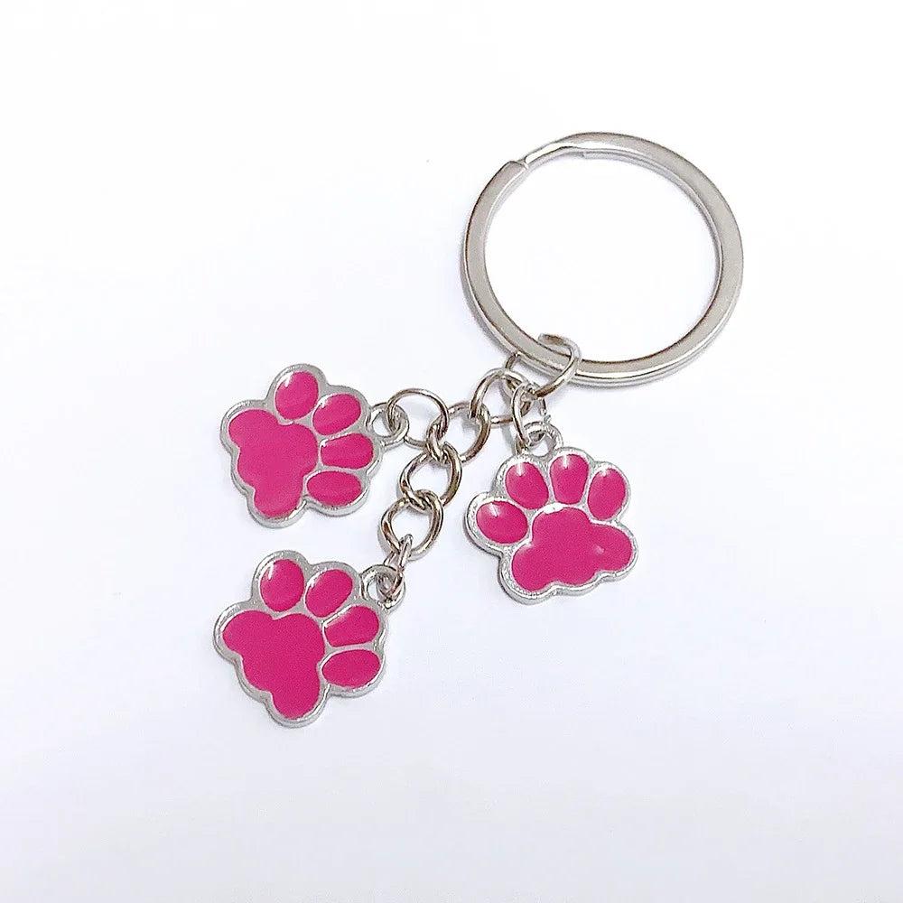Fashion Alloy French Bulldog Pug Dog Keychain Cute Pet Dog Keyring Bag Handbag Charm Accessories For Women Animal Lovers Gifts