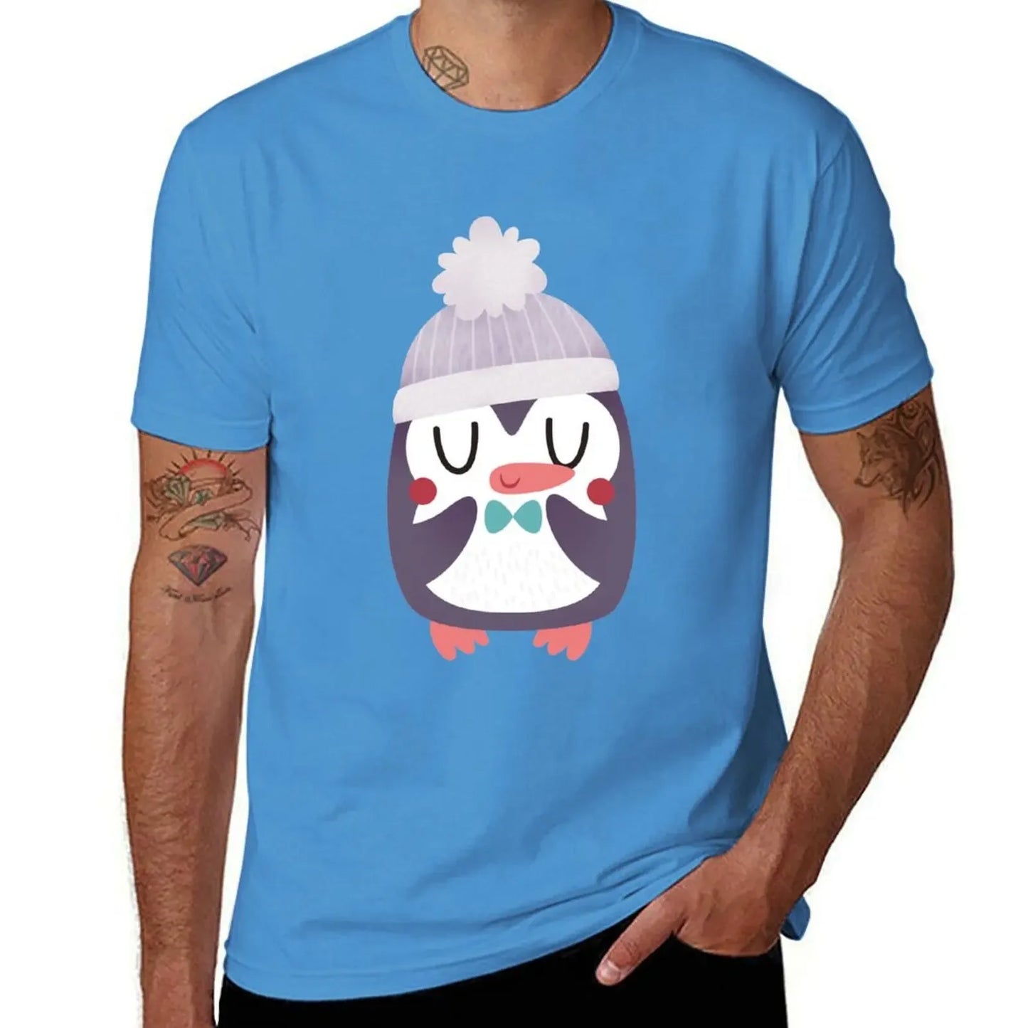Cute Cozy Penguin T-Shirt cotton graphic tees Aesthetic clothing T-shirt mon
