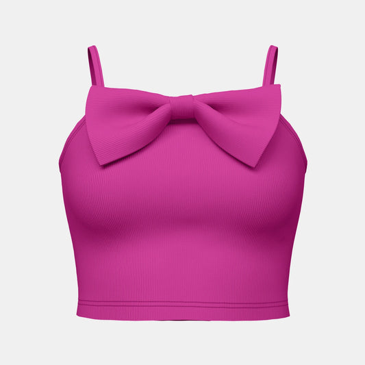 Mia Muse Women'S Tanks All Seasons Fitting Slim Plain Cropped Bowknot Sleeveless Square Neck Petite Vacation Tanks clothes