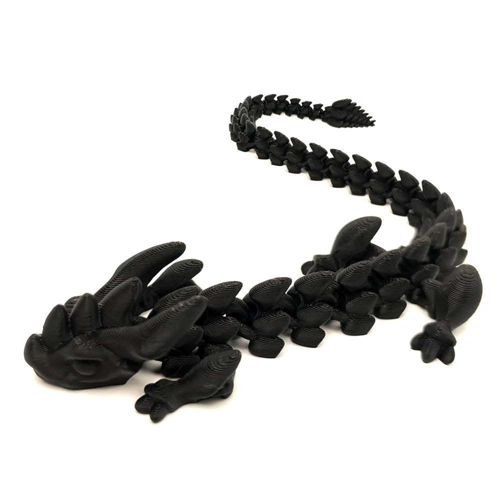 3D Printed Model Toys Dragon Multi-joint Ornament Kids Toys Realistic Animal Figures Decorations Relieving Desktop Boys Gifts