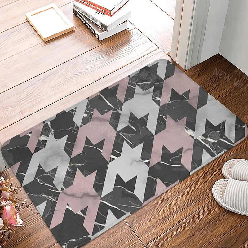 House entrance carpet home doormat entrance room bath mat marbling foot mat bathroom non-slip mat kitchen water absorption mat