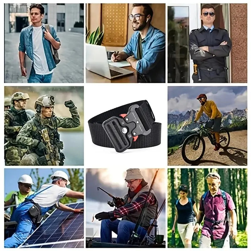Men's Belt Outdoor Multi Function Belt High Quality Canvas For Nylon Male Luxury Belts Women's Sports Jeans Belt Neutral Belts